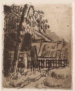 Paisaje en Auvers, 1873 de Paul Cézanne