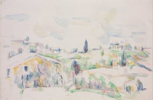 Paisaje en Provenza de Paul Cézanne