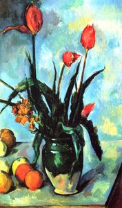 Le Vase de tulipes de Paul Cézanne