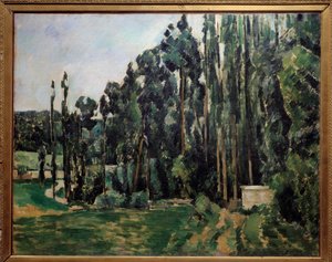 Los álamos de Paul Cézanne