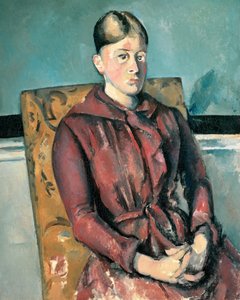 Madame Cézanne en un Sillón Amarillo de Paul Cézanne