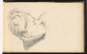 Madame Cézanne con la cabeza baja de Paul Cézanne
