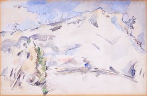 Mont Sainte-Victoire (Montaña Sainte-Victoire) de Paul Cézanne