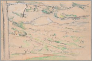 Montagne Saint-Victoire (Valle del Arco) de Paul Cézanne
