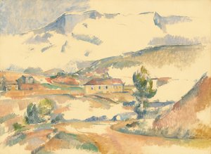 Montaña Sainte-Victoire, desde cerca de Gardanne de Paul Cézanne