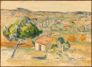 Llanura provenzal, 1883-1885 de Paul Cézanne