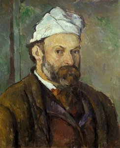 Retrato del artista con gorro blanco de Paul Cézanne