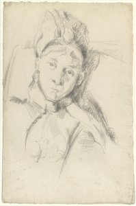 Retrato de Hortense Cézanne-Figuet, la esposa del artista de Paul Cézanne