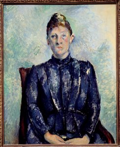 Retrato de Madame Cezanne de Paul Cézanne