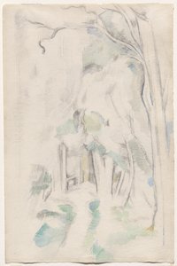 sendero en el bosque de Paul Cézanne
