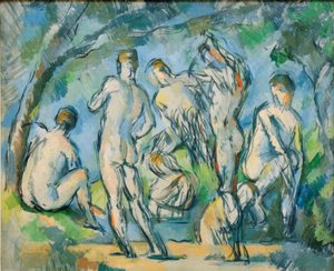 Siete bañistas de Paul Cézanne