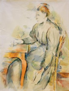 Mujer sentada (Mme Cézanne) de Paul Cézanne