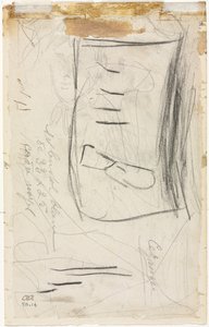 Boceto de Madame Cézanne (verso) de Paul Cézanne