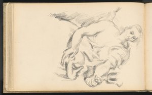 Estudio de un ángel en "El profeta Elías" de Rubens de Paul Cézanne