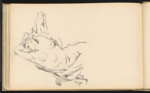 Estudio de la figura alegórica Bellona en "La apoteosis de Enrique IV" de Rubens de Paul Cézanne