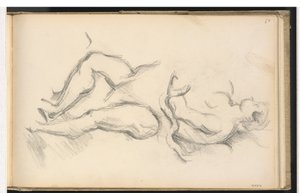 Estudio de la figura alegórica del Genio de la Salud de "El nacimiento de Luis XIII en Fontainebleau" de Rubens de Paul Cézanne
