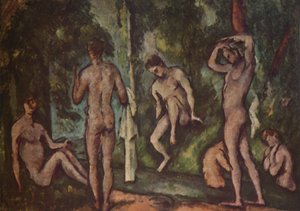 Los bañistas, 1894, 1937 de Paul Cézanne