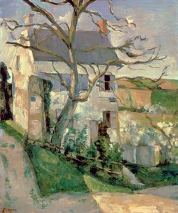 La casa y el árbol, c.1873-74 de Paul Cézanne