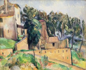 La casa en Bellevue, 1890-92 de Paul Cézanne
