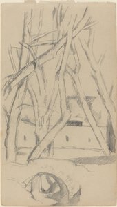 El pequeño puente (recto), c. 1880 de Paul Cézanne