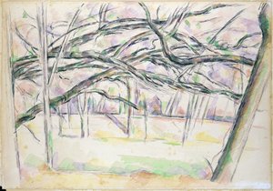 El huerto, c.1895 de Paul Cézanne