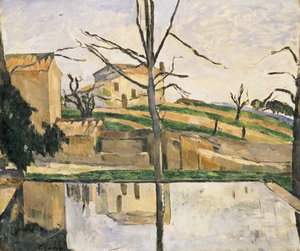 La Piscina en Jas de Bouffan, c.1878 de Paul Cézanne