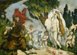 La tentación de San Antonio, c.1874 de Paul Cézanne