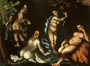 La tentación de San Antonio, c.1870 de Paul Cézanne