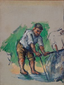 La perforadora de pozos (Le Foreur) de Paul Cézanne
