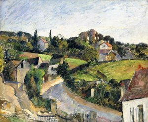 El camino sinuoso, c.1877 de Paul Cézanne