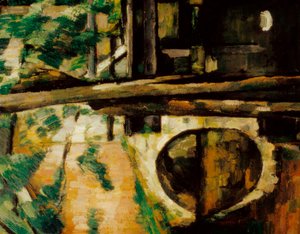 El puente en Maincy (también conocido como el Pont de Mennecy) (detalle) de Paul Cézanne