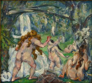 Tres bañistas de Paul Cézanne