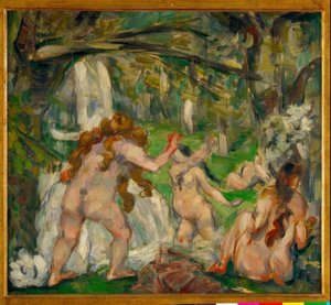 Tres bañistas de Paul Cézanne