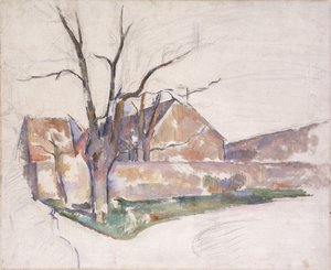 Paisaje de invierno, c.1885 de Paul Cézanne