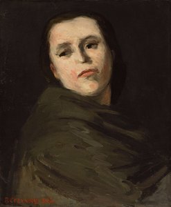 Cabeza de mujer, 1864 de Paul Cézanne