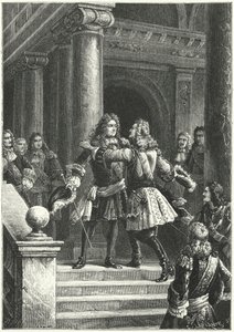 El Mariscal Villars y el Príncipe Eugenio de Saboya negociando el Tratado de Rastatt de Paul Dominique Philippoteaux