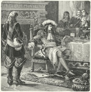 Guillermo de Orange recibiendo la noticia del nacimiento del Príncipe de Gales de Paul Dominique Philippoteaux