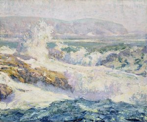 Paisaje marino (óleo sobre lienzo) de Paul Dougherty