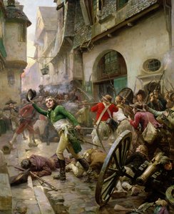 Henri de La Rochejaquelein (1772-94) en la Batalla de Cholet, 17 de octubre de 1793