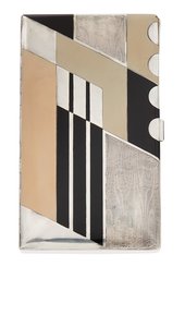 Pitillera, c.1925 (metal plateado dorado y lacado) de Paul Emile Brandt