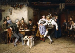 Interior de una Weinstube de Paul Felgentreff