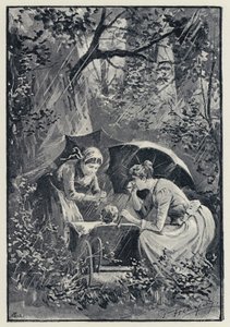 Ilustración para Anna Karenina: La tormenta en los bosques de Kolok de Paul Frenzeny