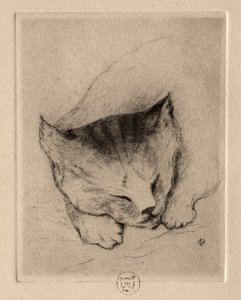 Six Etchings: Head of a Kitten de Paul Gachet