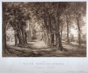 La Avenida de la Terraza Superior, Hampstead Heath, Londres, c. 1840 de Paul Gauci