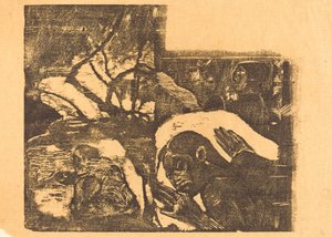 Una Mujer Maori en un Bosque, Manao Tupapau Ella es Acechada por un Espíritu, 18941895