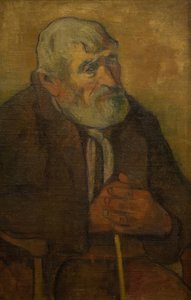 Hombre viejo con bastón de Paul Gauguin