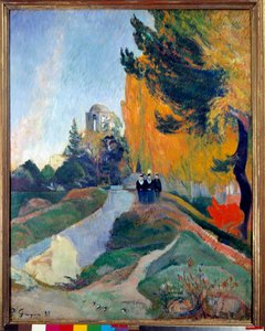 Alyscamps en Arles. Pintura de Paul Gauguin (1848-1903)