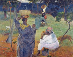 Entre los mangos de Paul Gauguin