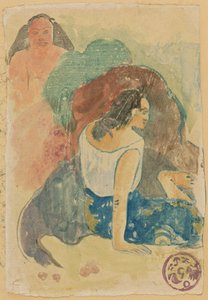 Arearea no Varua Ino (Palabras del Diablo) [recto] de Paul Gauguin