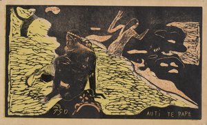 Auti Te Pape Mujeres en el río de la serie Noa Noa, 1893-1894 de Paul Gauguin